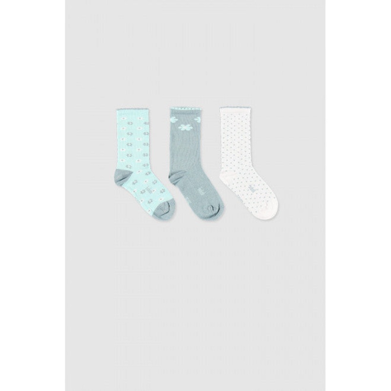Boboli Girl’s Multicolor Socks Set Of 3 |Boboli in Lebanon