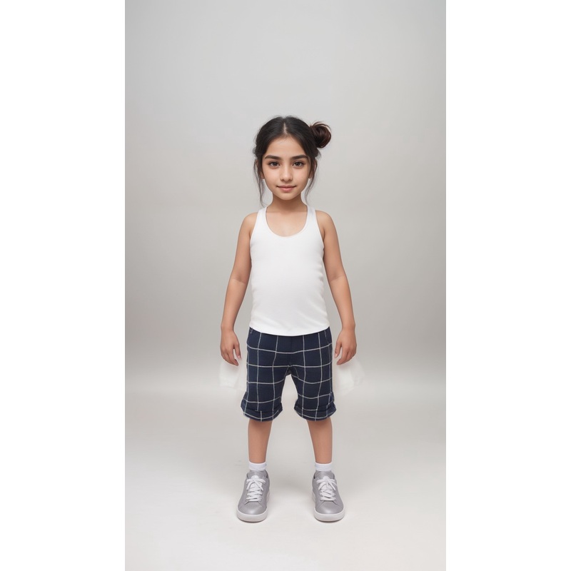 Boboli Girl’s Navy Blue Striped Wide Leg Pants| Boboli in Lebanon