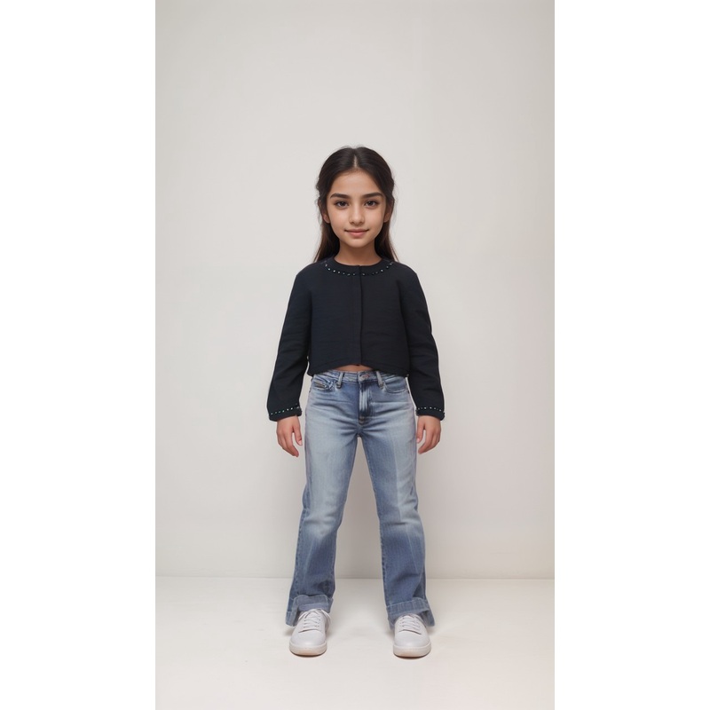 Boboli Girl’s Navy Long-Sleeve Sweatshirt| Boboli in Lebanon