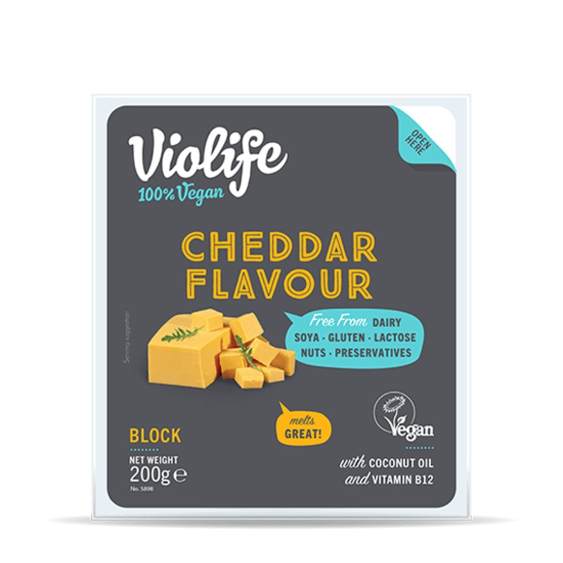 Violife 100% Plant Based Cheddar Flavor Block 200g | Violife In Lebanon