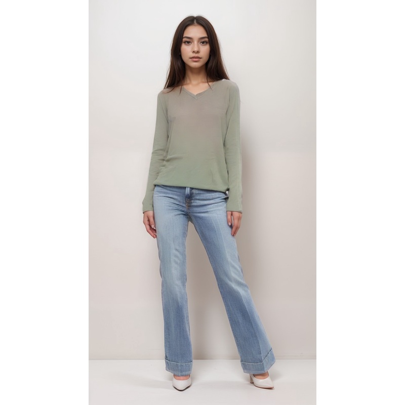 Beloved Women’s Green Long-Sleeve Blouse | Beloved in Lebanon
