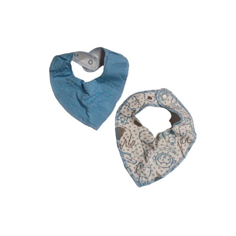 Boboli Baby Boy Blue Bibs 2 Pieces| Boboli In Lebanon