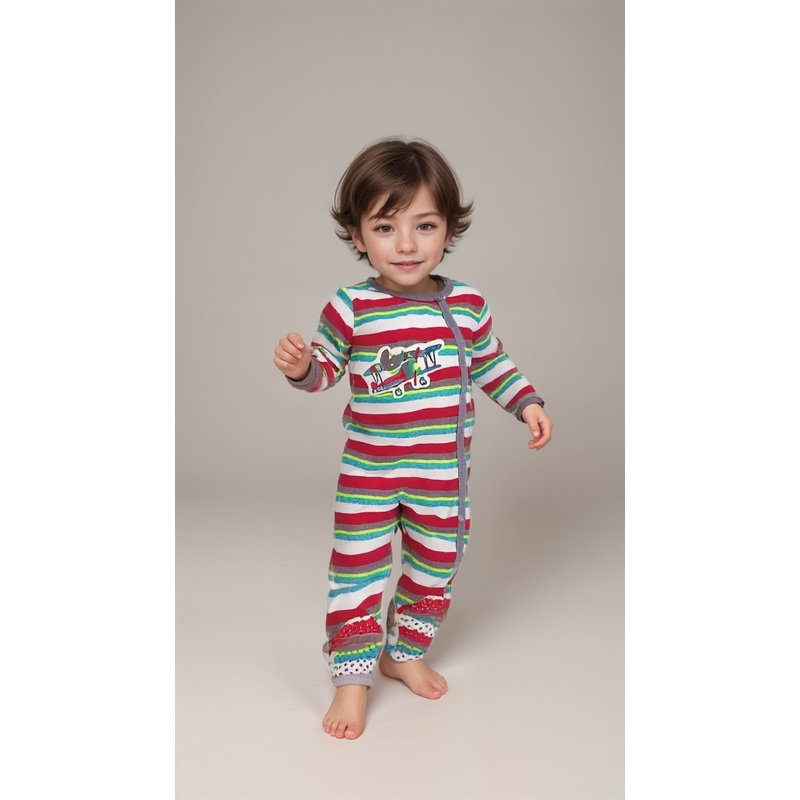 Boboli Baby Boy’s Multicolor Long-Sleeve Overall | Boboli in Lebanon