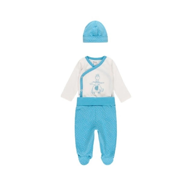 Boboli Baby Boy’s White/Blue Set| Boboli in Lebanon