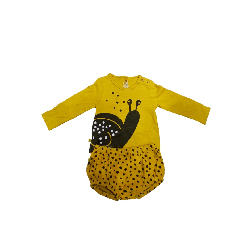 Boboli Baby Girl’s Mustard Long-Sleeve Set | Boboli in Lebanon