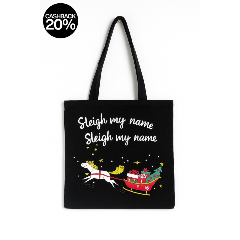 Forever 21 Women’s Black Christmas Graphic Tote Bag| Forever 21 in Lebanon