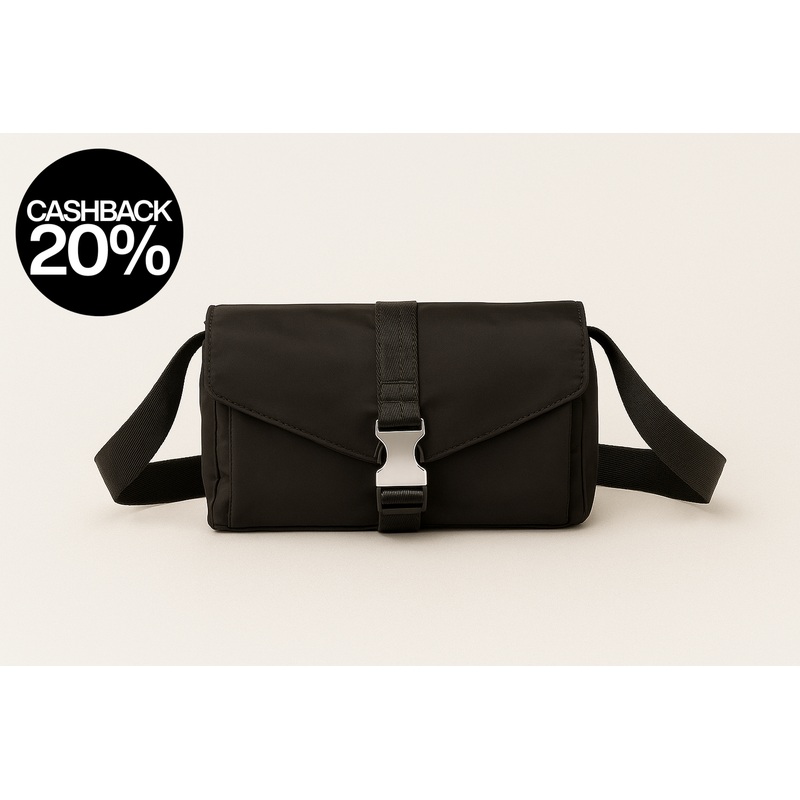 Forever 21 Women’s Black Nylon Mini Shoulder Bag |Forever 21 in Lebanon