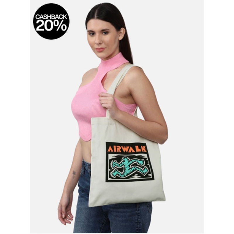 Forever 21 Women’s White Printed Shopper Tote Bag| Forever 21 in Lebanon