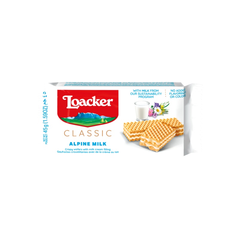 Loacker Classic Alpine Milk Wafer 45g | Loacker In Lebanon