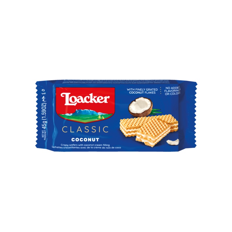 Loacker Classic Coconut Wafer 45g | Loacker In Lebanon