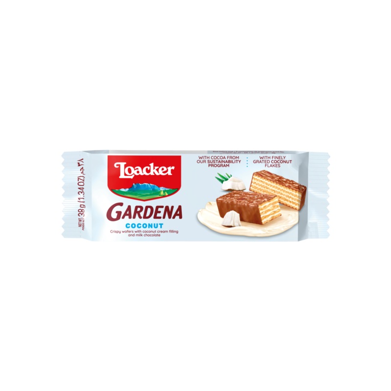 Loacker Gardena Coconut Wafers 38g | Loacker In Lebanon