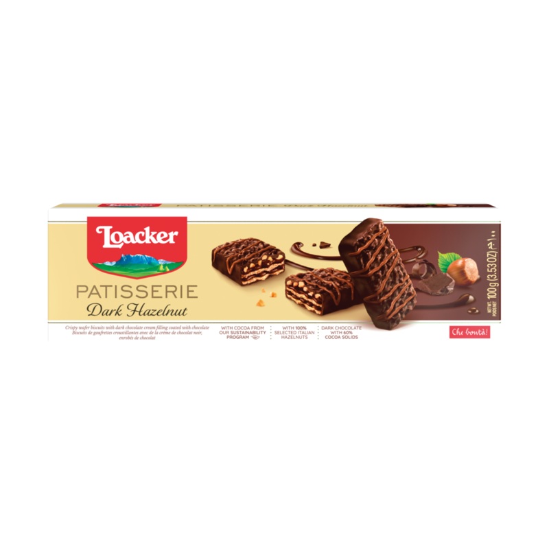 Loacker Patisserie Dark Hazelnut Wafer 100g | Loacker In Lebanon
