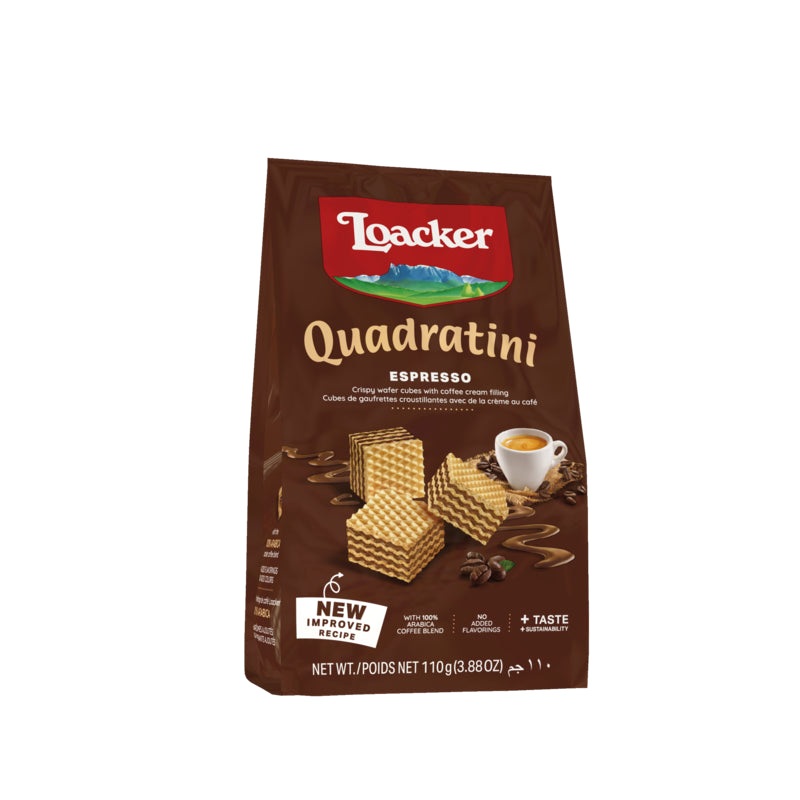 Loacker Quadratini Espresso Wafers 110g | Loacker In Lebanon