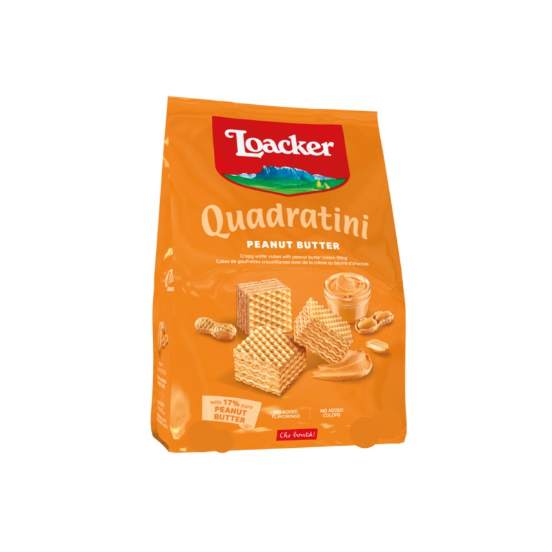 Loacker Quadratini Peanut Butter Wafers 125g | Loacker In Lebanon