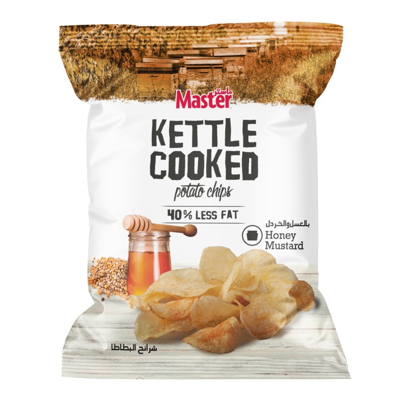 Master Kettle Cooked Potato Chips Honey Mustard 144g | Master In Lebanon
