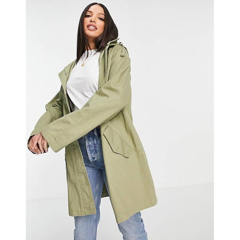 Asos Design Women’s Khaki Coat ANF14