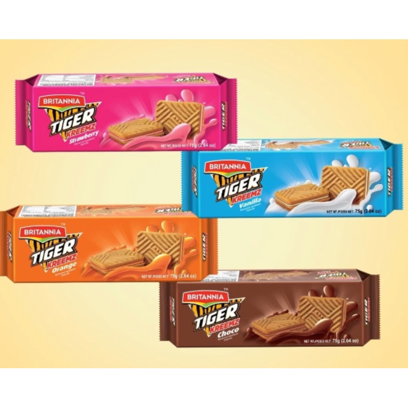 Britania Tiger Kreemz Biscuits 4 Packs | Britania In Lebanon