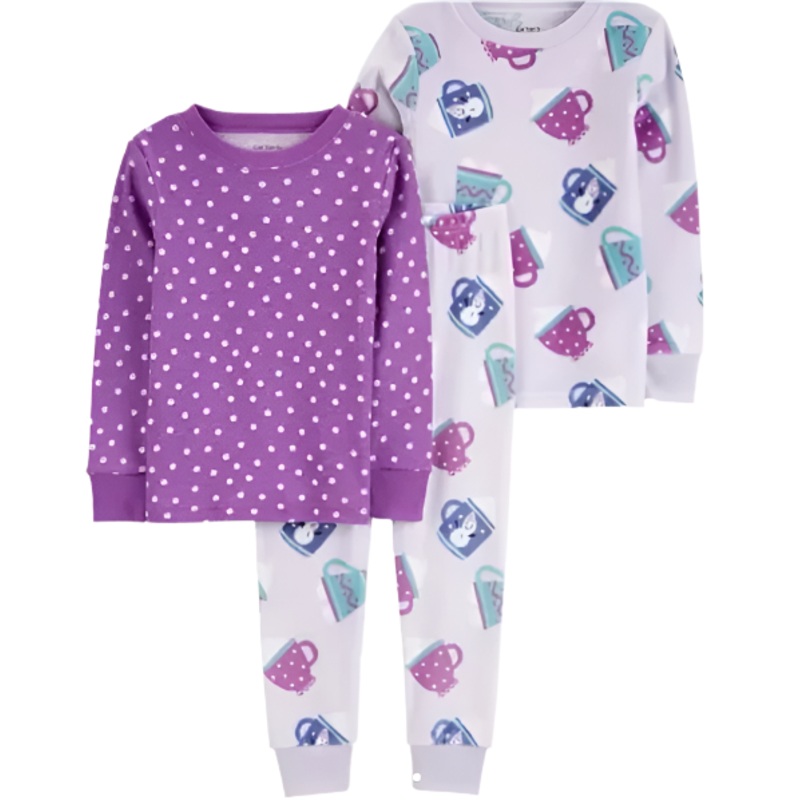 Carter’s Girl’s Purple 3-Piece Cozy Long Sleeve Pajamas Set | Carters in Lebanon