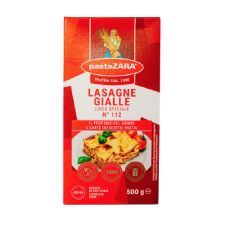 Pasta Zara Lasagne Gialle N.112 500g | Pasta Zara  In Lebanon