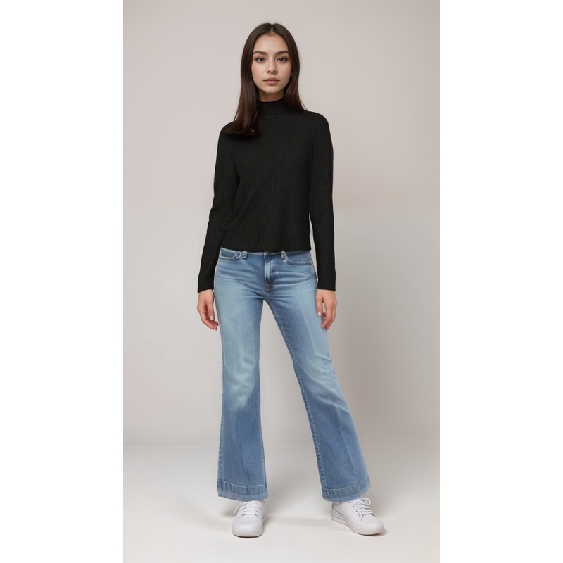 Planet Heart Women’s Black Sparkle Long-Sleeve Blouse | Planet Heart in Lebanon