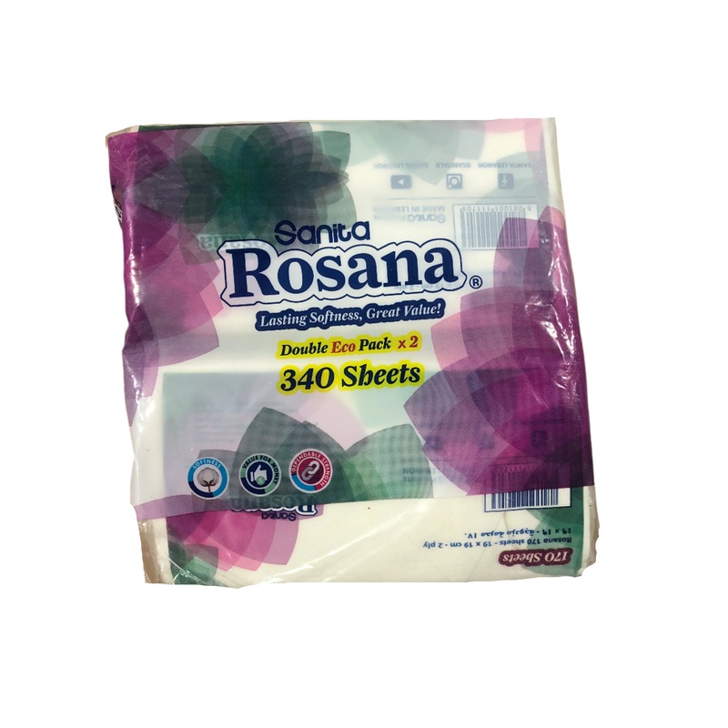 Sanita Rosana Facial Tissue Double 2 Pcs x 270 Sheets | Sanita In Lebanon