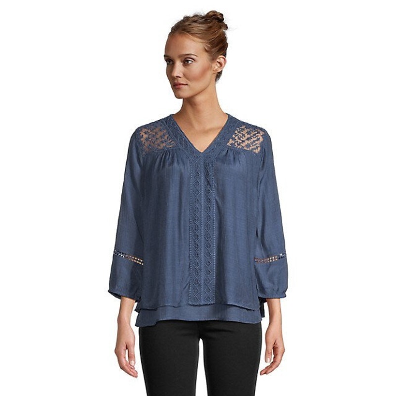 Style & Co Women’s Blue Navy Blue Blouse |Style & Co in Lebanon
