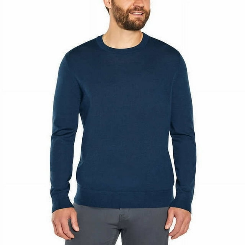 Banana Republic Mens Blue Wool Crew Neck Blouse | Banana Republic in Lebanon