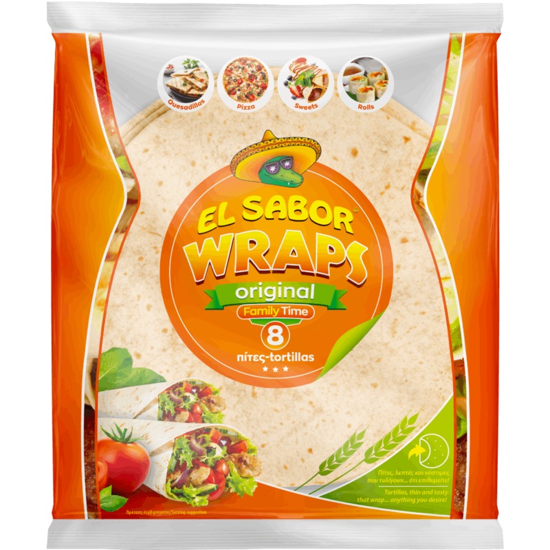 El Sabor Wraps Original 8 Tortillas 320g | El Sabor  In Lebanon