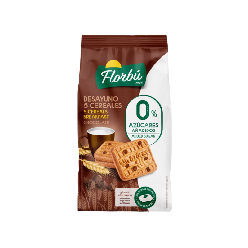Florbu 5 Cereals Breakfast Chocolate 340g | Florbu In Lebanon