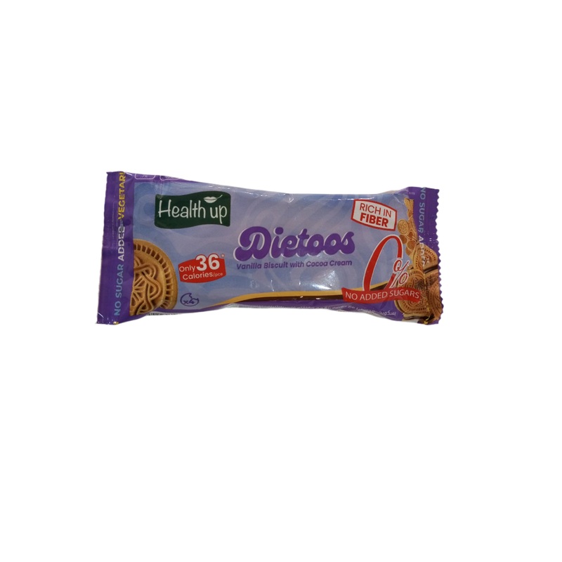 Health Up Sugar Free Dietoos Vanilla Biscuit With Cocoa Cream 42g | Health Up In Lebanon