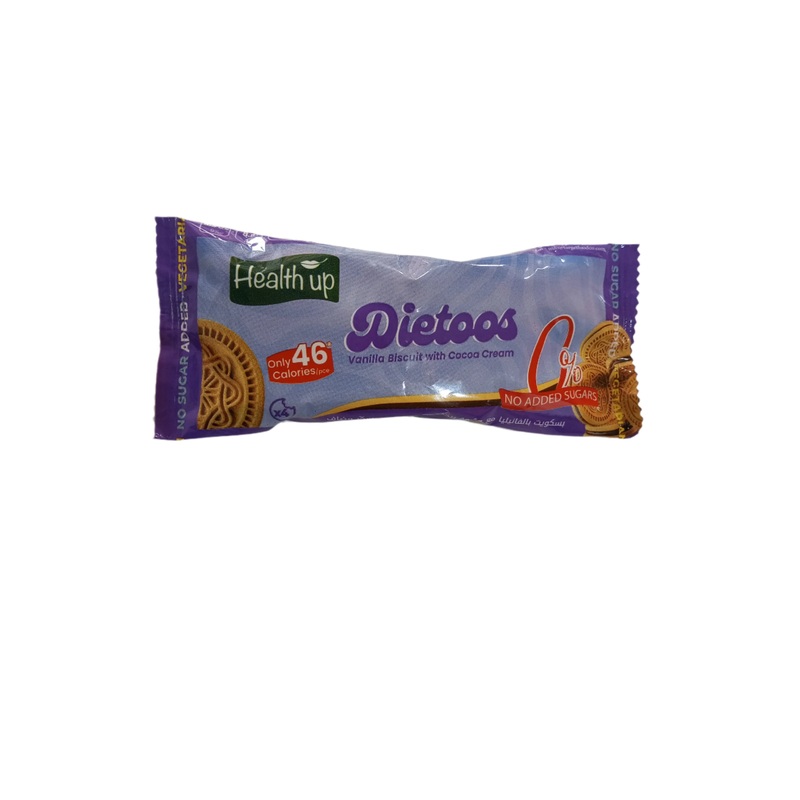 Health Up Sugar Free Dietoos Vanilla Biscuit With Cocoa Cream 44g | Health Up In Lebanon