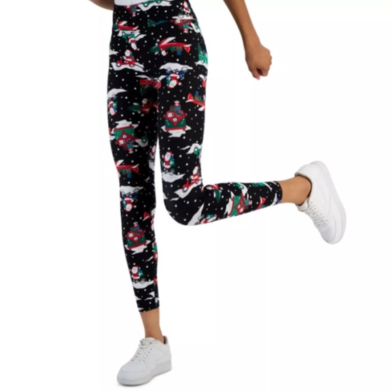 Planet Heart Women’s High Rise Holiday Santa Bike Print Leggings | Planet Heart in Lebanon