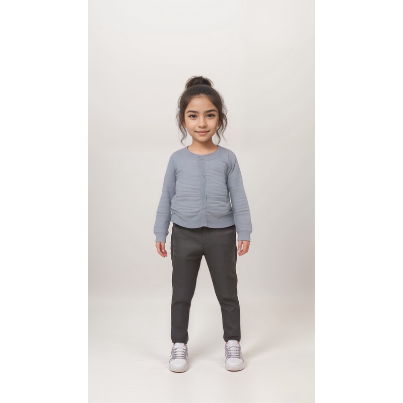 POMPdeLUX Girl’s Blue Feodora  Knit Cardigan| POMPdeLUX in Lebanon