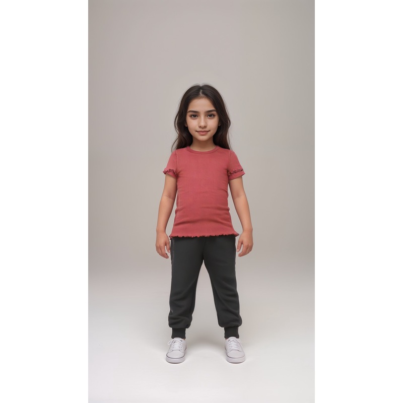 POMPdeLUX Girl’s Brick Short Sleeve T-Shirt |POMPdeLUX in Lebanon