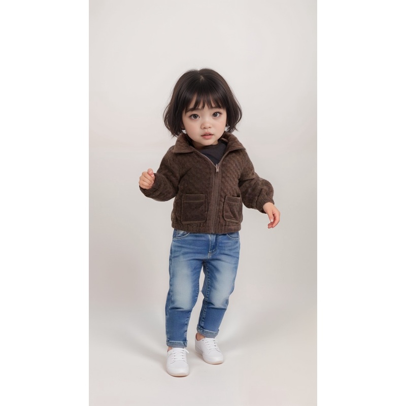 POMPdeLUX Girl’s Dark Purple Kathrine Fleece Jacket  |POMPdeLUX in Lebanon