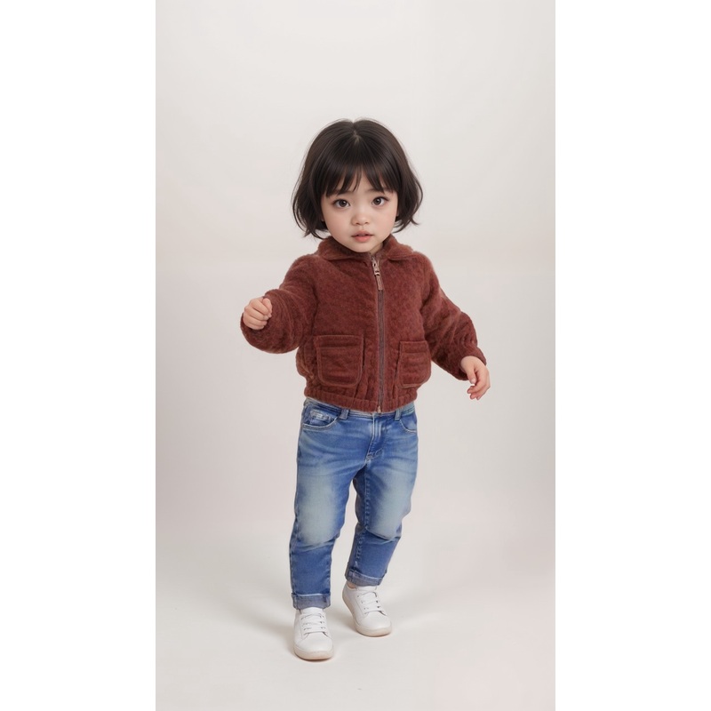POMPdeLUX Girl’s Dusty Rose Fleece Jacket | POMPdeLUX in Lebanon