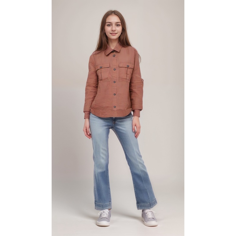 POMPdeLUX Girl’s Dusty Rose Shacket Jacket  | POMPdeLUX in Lebanon