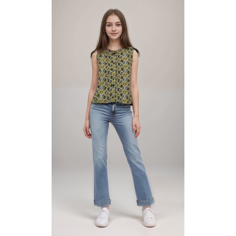 POMPdeLUX Girl’s Floral Buttoned Vest |POMPdeLUX in Lebanon