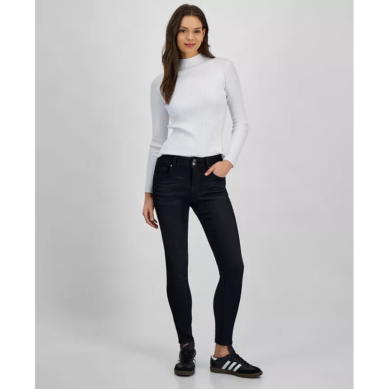 Rewash Women’s  Black Mid rise Skinny Jeans Pants | Rewash in Lebanon