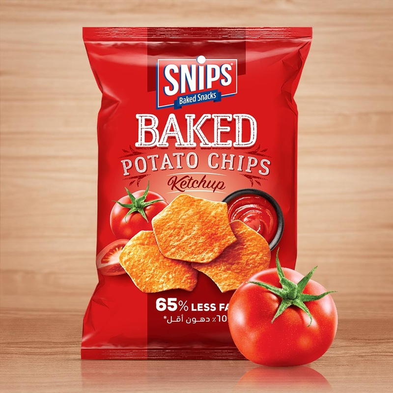 Snips Baked Potato Chips Ketchup 62g | Snips In Lebanon