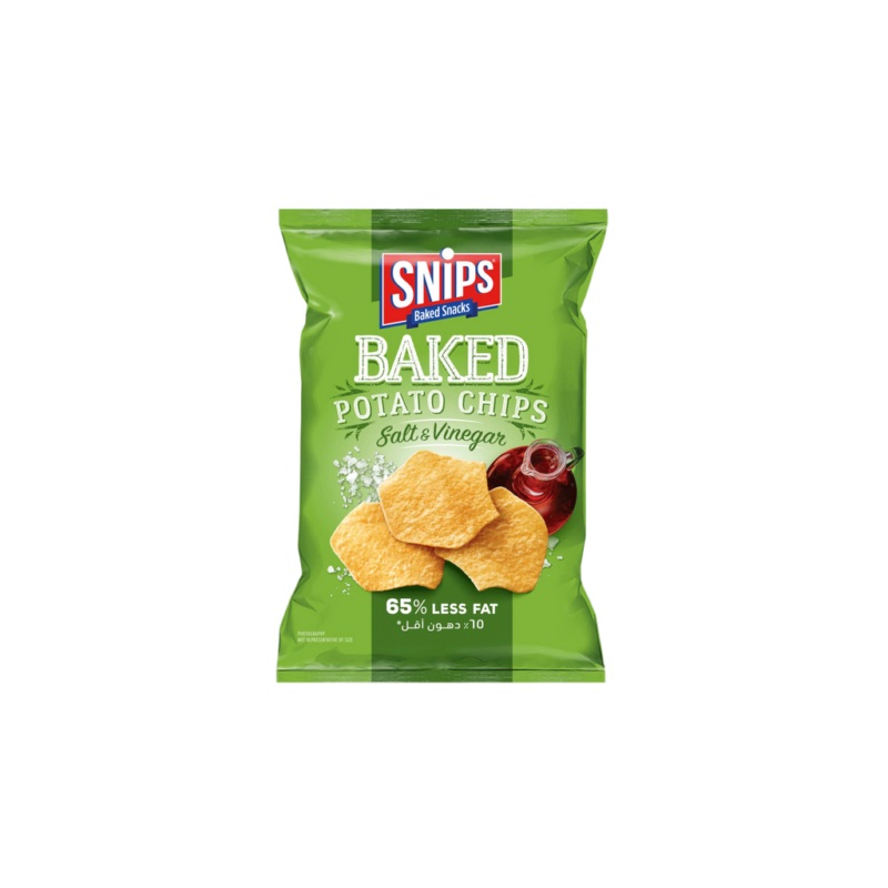 Snips Baked Potato Chips Salt And Vinegar 62g | Snips In Lebanon