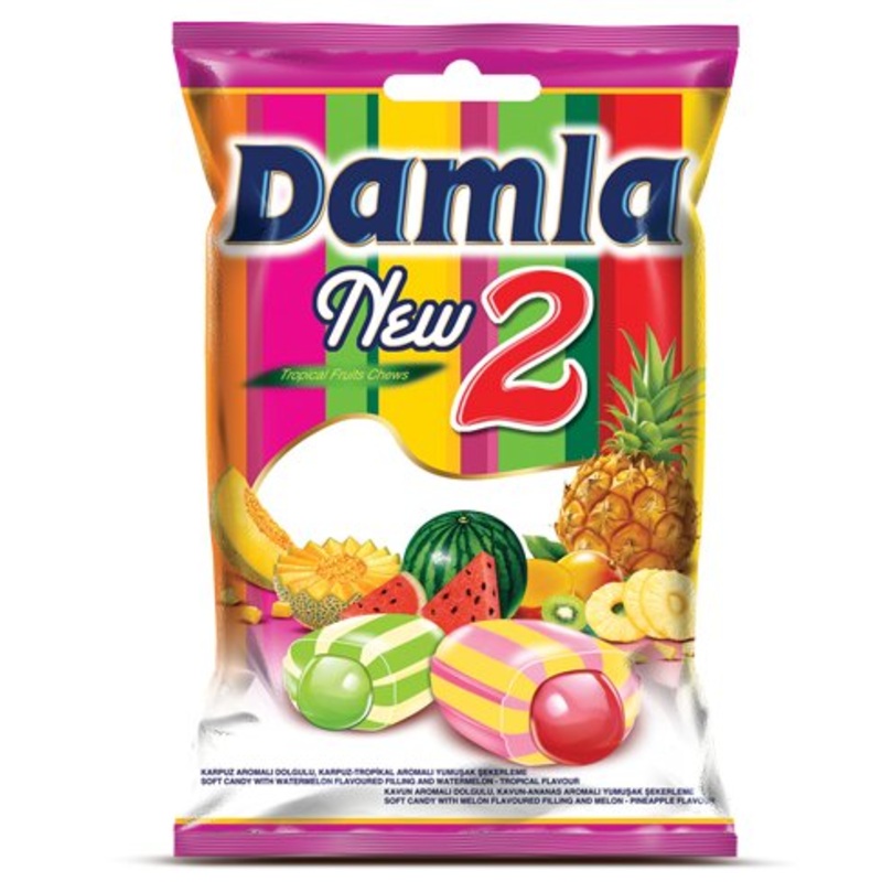 Taya Damla New 2 Fruit Flavour Soft Candy 800g | Tayyas In lebanon
