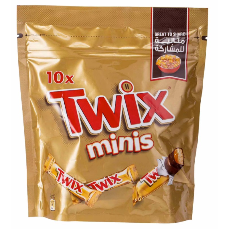 Twix Minis Chocolate x10 Bars 200g | Twix In Lebanon