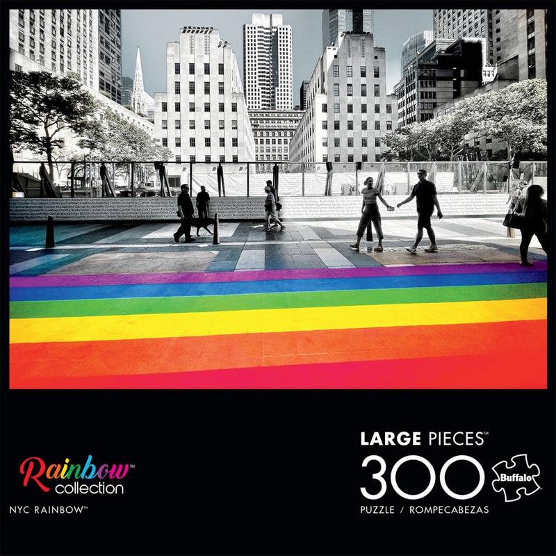 Buffalo Games Rainbow NYC Rainbow Large Pieces Jigsaw Puzzle 300pc |Buffalo Games In Lebanon