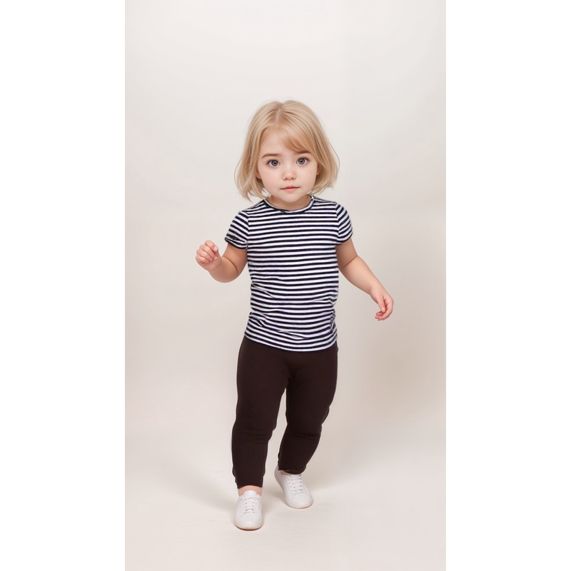 POMPdeLUX Baby Girl’s Dark Purpple Leggings | POMPdeLUX In Lebanon