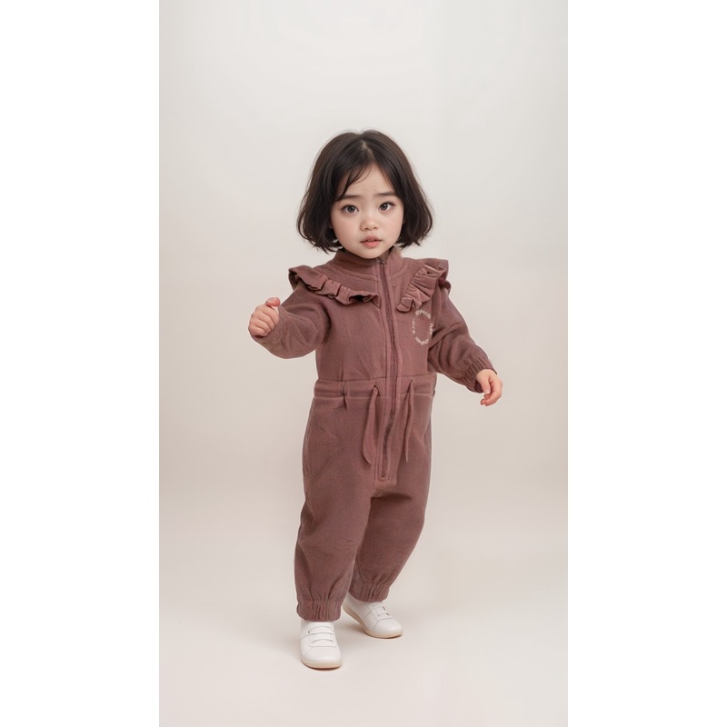 POMPdeLUX baby Girl’s Lilac Fleece Overall | POMPdeLUX in Lebanon