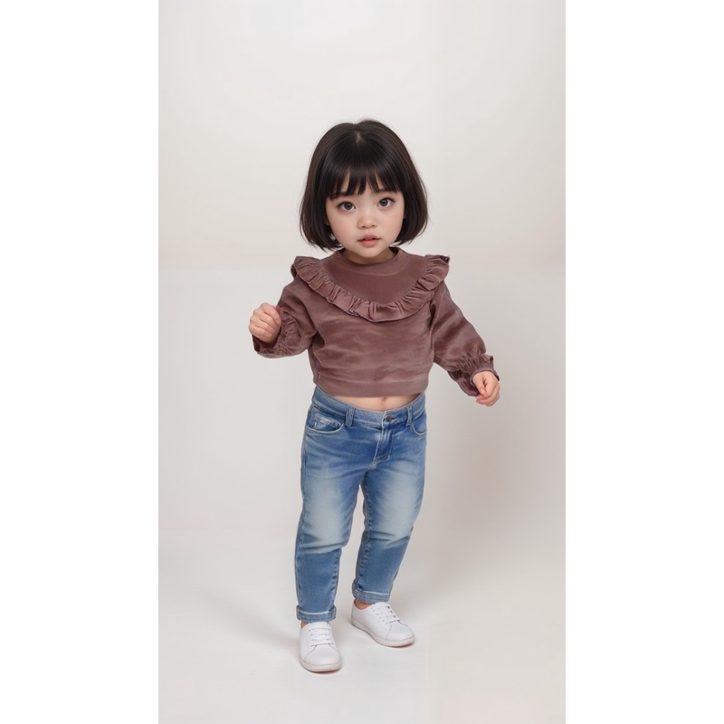 POMPdeLUX Baby Girl’s Purple Long-Sleeve Sweater |POMPdeLUX in Lebanon