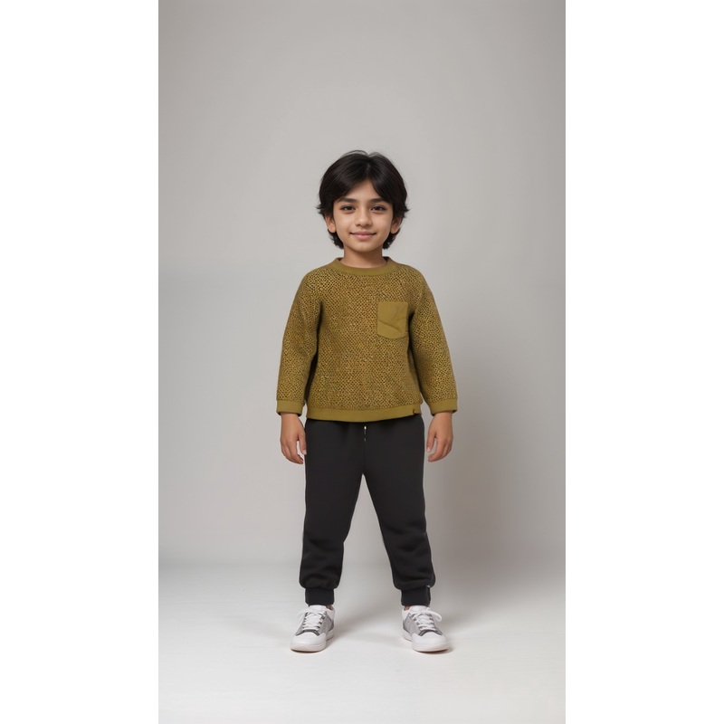 POMPdeLUX Boy’s Acorn Print Holger Jersey Sweater |POMPdeLUX in Lebanon