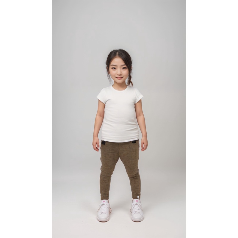 POMPdeLUX Girl’s Beige Lyon Wool Leggings|POMPdeLUX in Lebanon