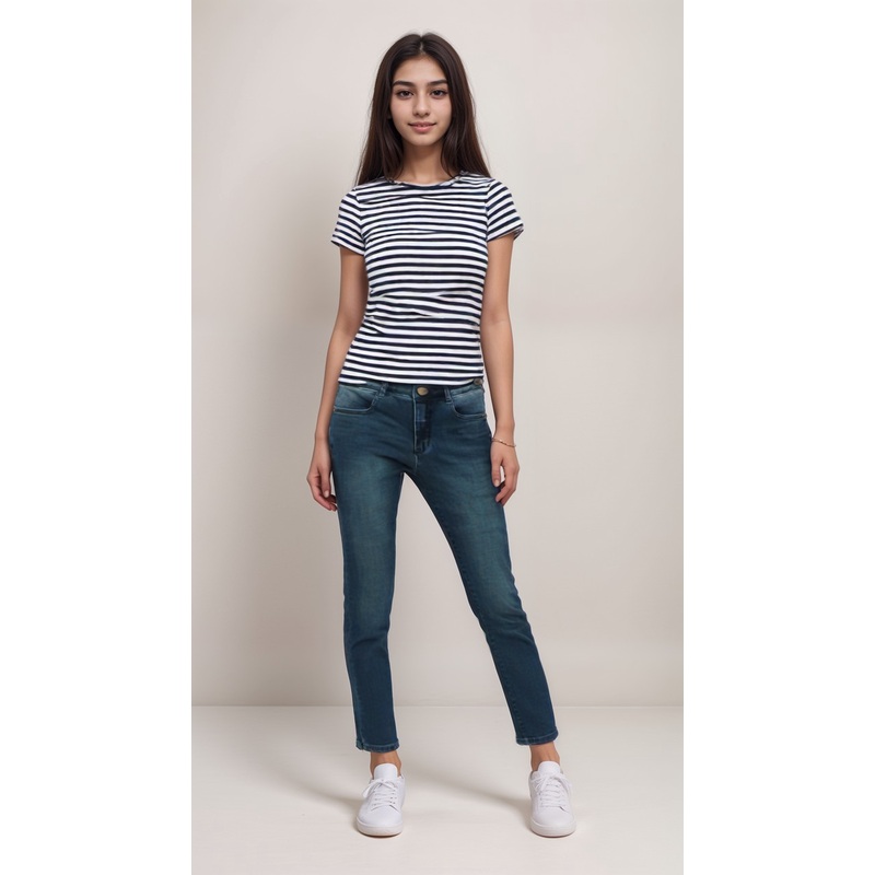 POMPdeLUX Girl’s Blue Wide Leg Jeans |POMPdeLUX in Lebanon